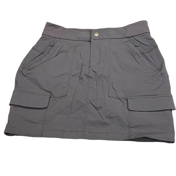 Athleta Pants - Athleta Trekkie Skort Women's Size 6 Gray Lined Stretch Comfort Activewear